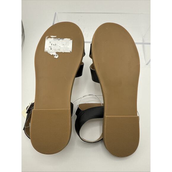 Tucker & Tate Girls Sandals Black Girl's Size 1 Buckle Strap NWT - Picture 6 of 6